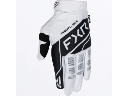 FXR Reflex Dual MX Glove White/Black - MX rukavice
