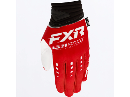 FXR Prime MX Glove Red/White - MX rukavice
