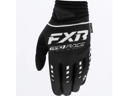 FXR Prime MX Glove Black/White - MX rukavice