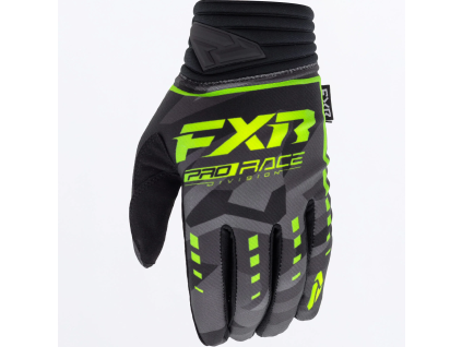 FXR Prime MX Glove Camo/HiVis - MX rukavice