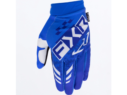 FXR Reflex Dual MX Glove Blue/White - MX rukavice