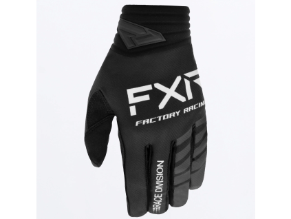 FXR Prime MX Glove Black/White - MX rukavice