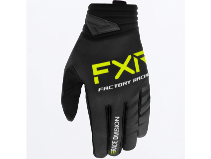 FXR Prime MX Glove Black/HiVis - MX rukavice