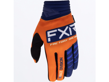 FXR Prime MX Glove Orange/Navy - MX rukavice