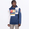 FXR Moto Tech Pullover Hoodie Navy/White - pánska mikina
