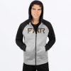FXR Split Hoodie Black/Inferno - pánska mikina