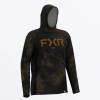FXR Men's Attack Air UPF Pullover Hoodie Copper Ripple - pánska mikina
