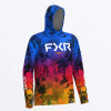 FXR Men's Attack Air UPF Pullover Hoodie Chromatic Tropical - pánska mikina
