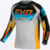 FXR Clutch Pro MX Jersey Grey/Sky/Orange - motokrosvý dres