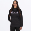FXR Women's Hydrogen Tech Pullover Hoodie Black/Lavender - dámska mikina