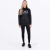 FXR Women's Race Division Tech Pullover Hoodie Black/Amethyst - dámska mikina