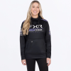 FXR Women's Race Division Tech Pullover Hoodie Black/Amethyst - dámska mikina