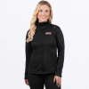 FXR Women's Elevation Tech Zip Up Black/Fuchsia- dámska mikina