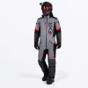FXR Helium Insulated Monosuit Titanium/Red - pánsky overal