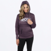 FXR Women's Podium Tech Pullover Hoodie Muted Grape/Dusty Lilac - dámska mikina