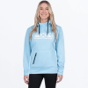 FXR Women's Podium Tech Pullover Hoodie Maui Blue - dámska mikina