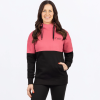 FXR Women's Stripe Pullover Hoodie Black/Astro Dust - dámska mikina