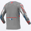 FXR Podium Gladiator MX Jersey Grey/White/Red - motokrosový dres