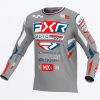 FXR Podium Gladiator MX Jersey Grey/White/Red - motokrosový dres