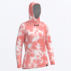 FXR Women's Rush Air UPF Pullover Hoodie Melon Dye - dámska mikina