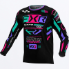 FXR Podium Gladiator MX Jersey Black/Coral/Mint - motokrosový dres