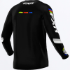 FXR Apex MX Jersey Black - Detský motokrosový dres