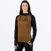 FXR Women's Trainer Lite Premium Pullover Hoodie Black/Copper - dámska mikina