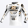 FXR Podium MX Jersey White/Black/Gold - Detský motokrosový dres