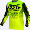 FXR Podium MX Jersey HiVis/Lime/Black - Detský motokrosový dres