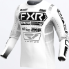 FXR Podium MX Jersey White/Black - Detský motokrosový dres