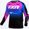 FXR Clutch MX Jersey Black/Blue/Pink - Detský motokrosový dres