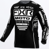 FXR Podium MX Jersey Black/White - Detský motokrosový dres