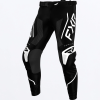 FXR Podium MX Pant Black/White - Detské motokrosové nohavice