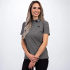 FXR Women's Evo Tech Polo Shirt Grey Heather/Mint - dámske tričko