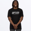 FXR Men's Victory Premium T-Shirt Black/White - pánske tričko