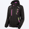 FXR Pulse Jacket Black/Kiwi-E Pink Fade - dámska bunda