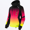 FXR Pulse Jacket Black/Raspberry-HiVis Fade - dámska bunda