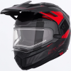 FXR Maverick X Pro Helmet Black/Red - modulárna prilba s vyhrievaním