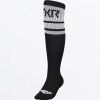 FXR Moto Sock Black/White - motokrosové ponožky