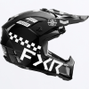 FXR Clutch Gladiator Helmet Black/White - motokrosová prilba