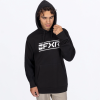 FXR Men's Victory Cotton Pullover Hoodie Black/White - pánska mikina