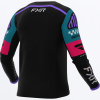 FXR Podium Gladiator MX Jersey Black/Coral/Teal - motokrosový dres