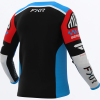 FXR Podium Gladiator MX Jersey Cyan/Black/Red - motokrosový dres