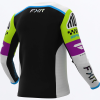 FXR Podium Gladiator MX Jersey White/Black/HiVis - motokrosový dres