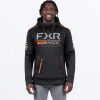 FXR Men's Race Div Tech Pullover Hoodie Black/Orange - pánska mikina