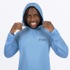 FXR Men's Attack Air UPF Pullover Hoodie Alaskan Blue/Deep Cobalt - pánska mikina