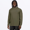 FXR Men's Attack Air UPF Pullover Hoodie Moss/Char - pánska mikina