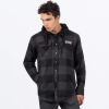 FXR Timber Insulated Flannel Jacket Charcoal/Black - pánska mikina