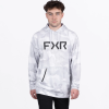 FXR Pilot UPF Pullover Hoodie White/Asphalt - pánska mikina