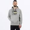 FXR Broadcast Pullover Hoodie Grey Heather/Black - pánska mikina